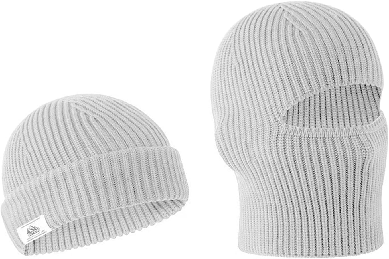 Balaclava Ski Mask Cold Weather Balaclava Mask Warm Face Mask Balaclava and Beanie Hats for Men 2 in 1