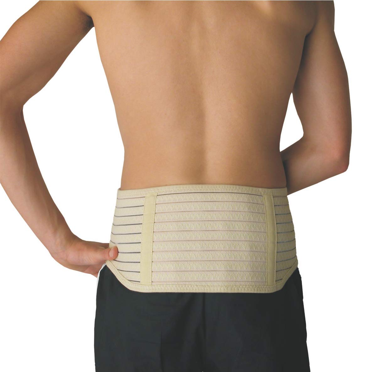 Activease by Dick Wicks Magnetic Back Support Belt, Deluxe Lower Back Brace, Beige (XXL) image number 2