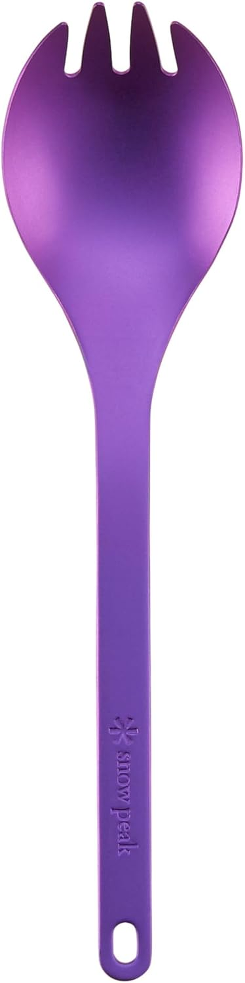 Snow Peak Titanium Spork - Lightweight Titanium Cutlery for Camping & Hiking - Compact & Portable Utensil for Easy Packing - Durable Camping Cookware Accessories