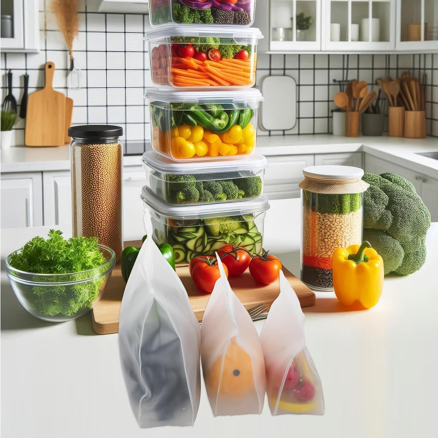 PEVA Quart Size Zipper Bags,3 Sizes Frosted Clear Sealed Toiletry Bag,Peva Sealed Quart Size Makeup Cosmetic Bags,Clear Sealed Zipper Travel Makeup Cosmetic Bag,Frosted Clear Quart Size Toiletry Bags image number 5