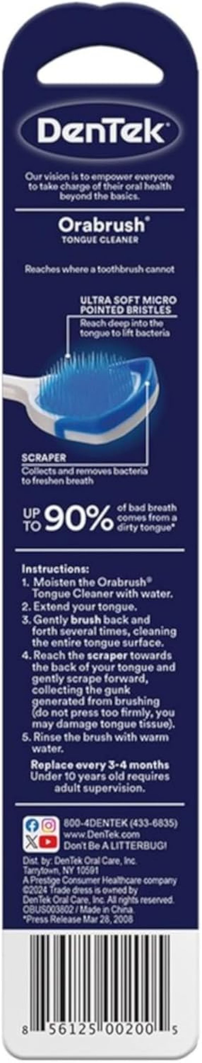 Dentek Orabrush Tongue Cleaner