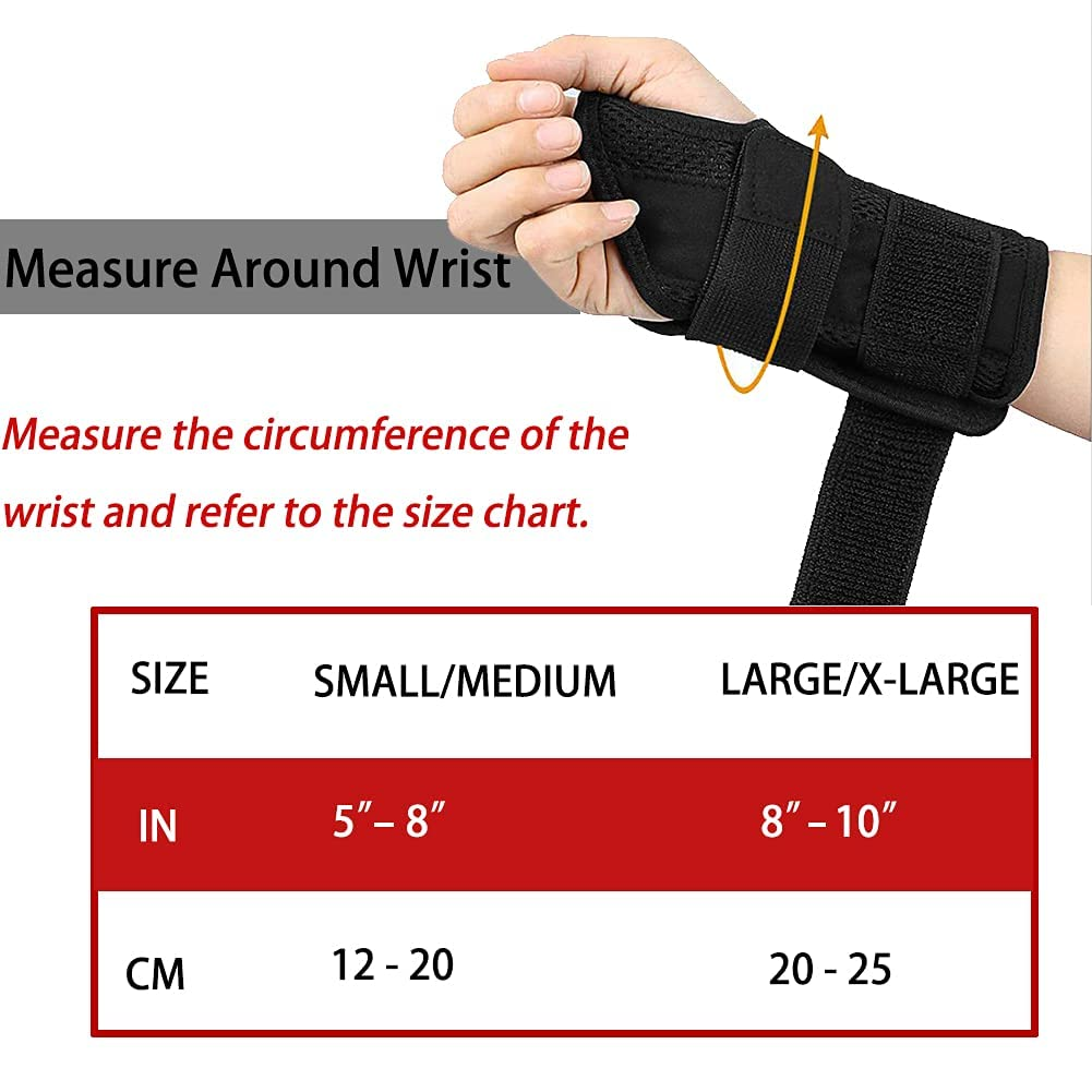 Wrist Brace Carpal Tunnel Right Left Hand for Men Women, Night Wrist Sleep Supports Splints Arm Stabilizer with Compression Sleeve Adjustable Straps,For Tendonitis Arthritis Pain Relief image number 2