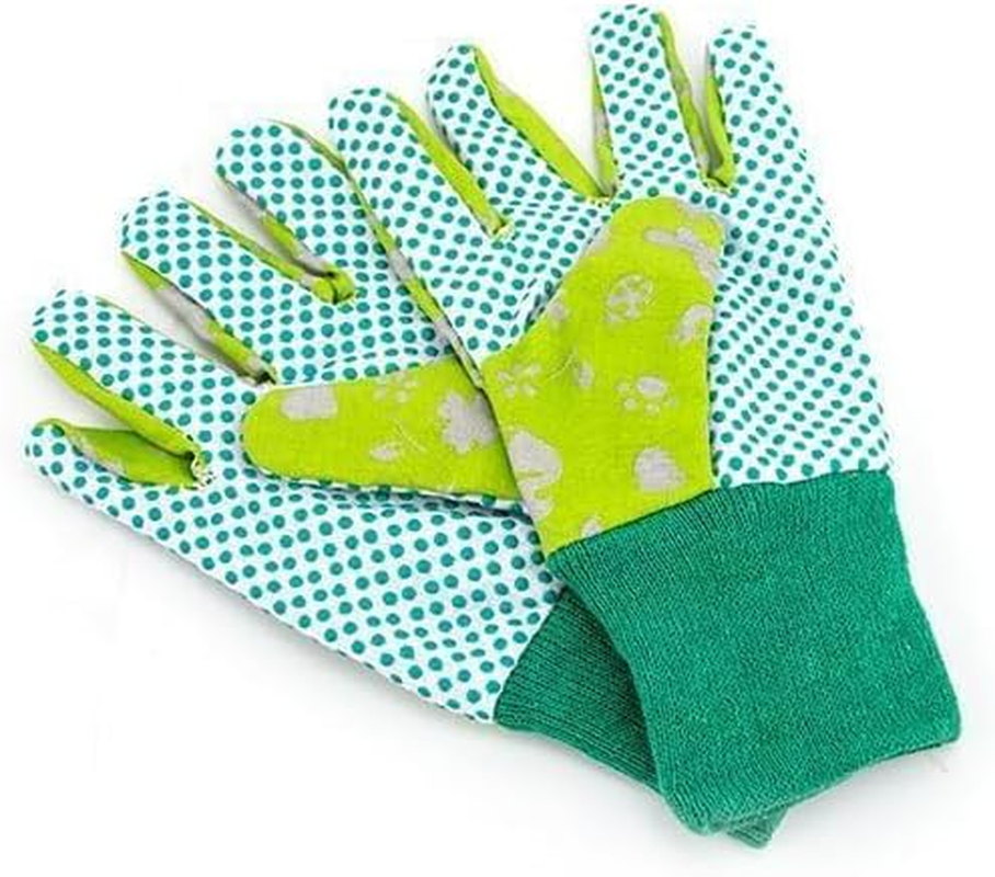 Gardening Gloves,1 Pair Yard Work Glove Rubber Coated Garden Gloves for Girls Boys Youth Outdoor Cut Resistant Multi-Purpose Work Gloves Breathable Comfortable for Outdoor Activities image number 5