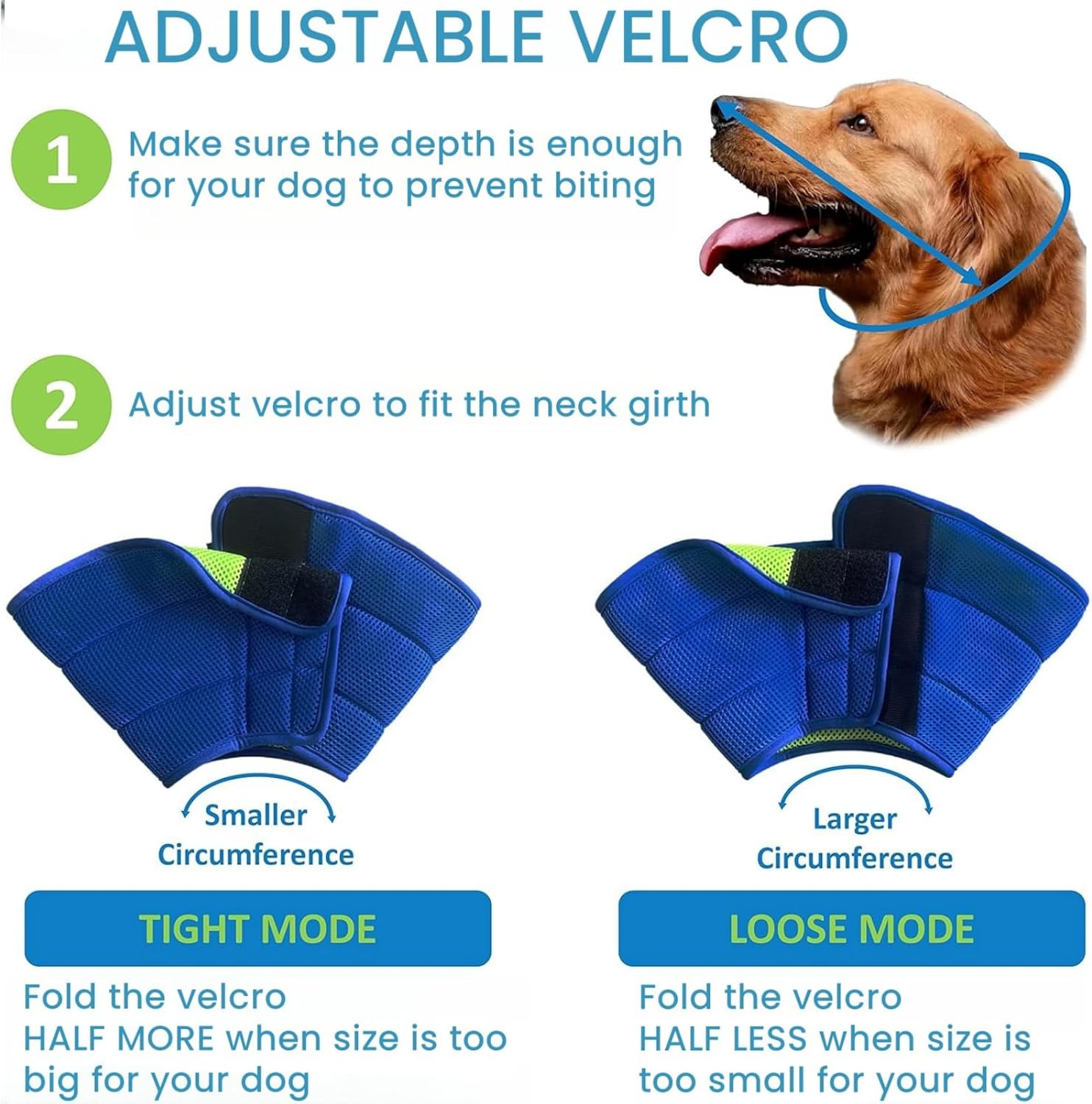 Dog Cone,Agemin Recovery Collar Cone Is Adjustable,Multiple Sizes Suitable for Dog Wound Care,Postoperative Use,Soft and Comfortable Fabric Anti-Licking(L(Neck:15-17.3In)) image number 3