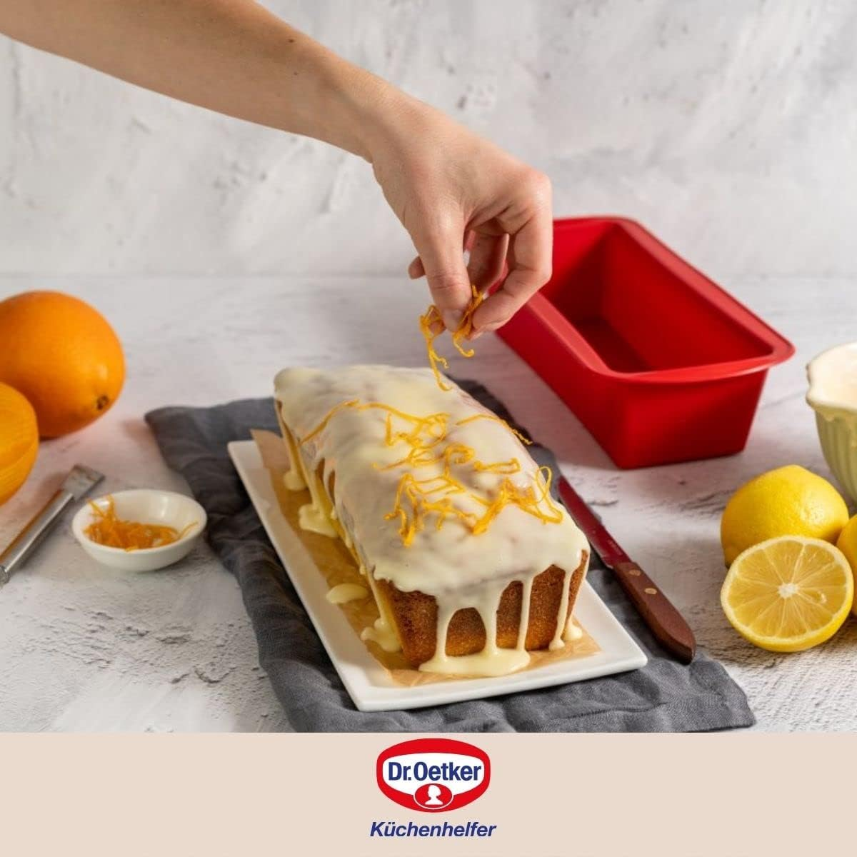 Silikon-Kuchenform 24 Cm Dr. Oetker Flexxibe image number 4