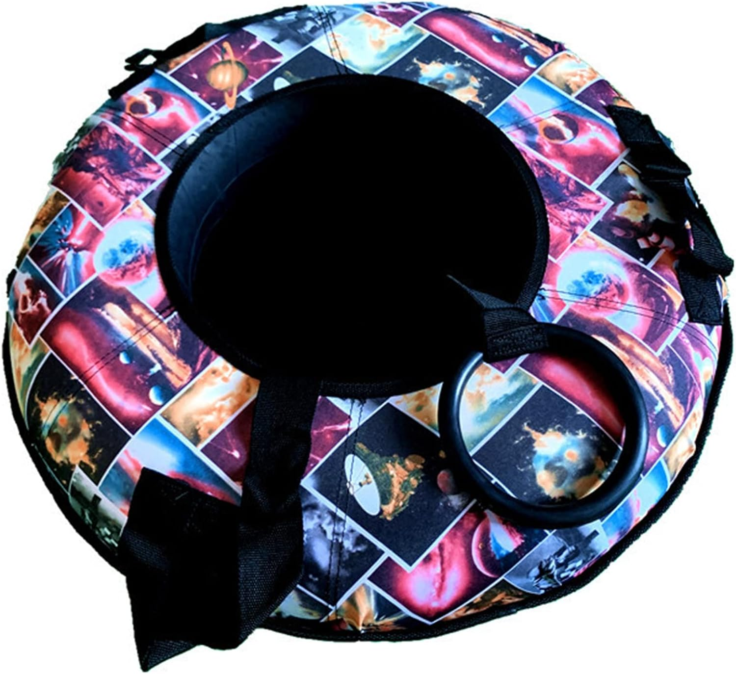 Snow Tubes for Sledding Heavy Duty Towable Snow Tube Sled with a Hard Plastic Bottom Towable High Speed Snow Sled for Children Adults (Color : G)