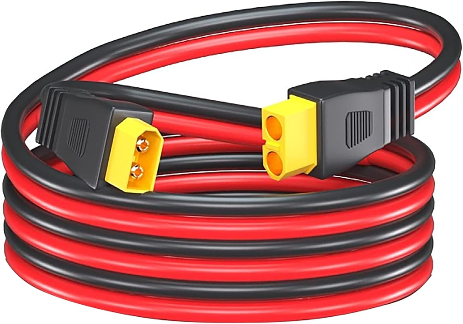 Tunghey XT60 Extension Cable,Xt60 Male to Female Adapter Connector 12AWG for RC Battery Solar Portable Power Power Station and Solar Panel (3M)