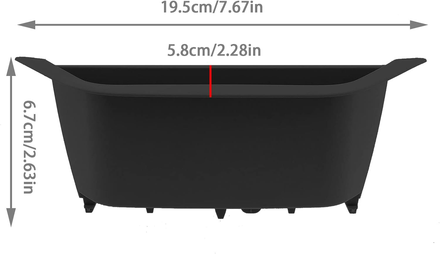 VGOL Car Door Handle Storage Box 51417250306 Compatible with X3 Series F25 X4 Series F26 Interior Door Armrest Cover Container Organizer Tray Cup Black image number 2