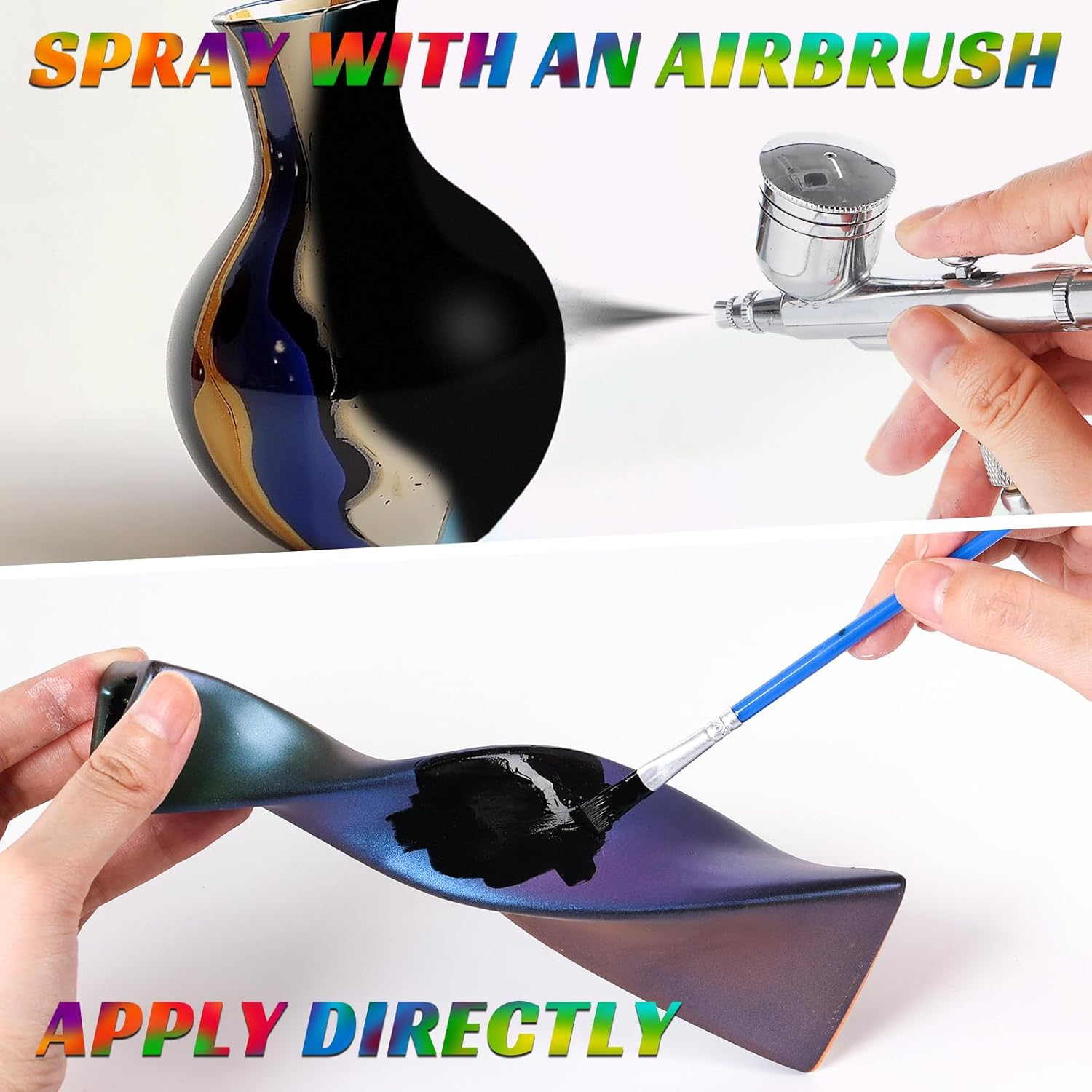 HOMY ARTY Black Airbrush Primer - Acrylic Primer for Airbrush, 8.45 Fl.Oz. Quick-Drying Matte Finish Paint, for Acrylic Paint with Excellent Adhesion to Plastic Models, Metal, Canvas image number 5