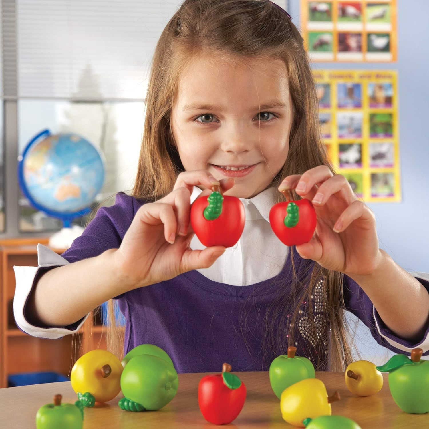 Learning Resources Attribute Apples, Sorting and Matching, Set of 27 Pieces, Ages 3+ image number 2