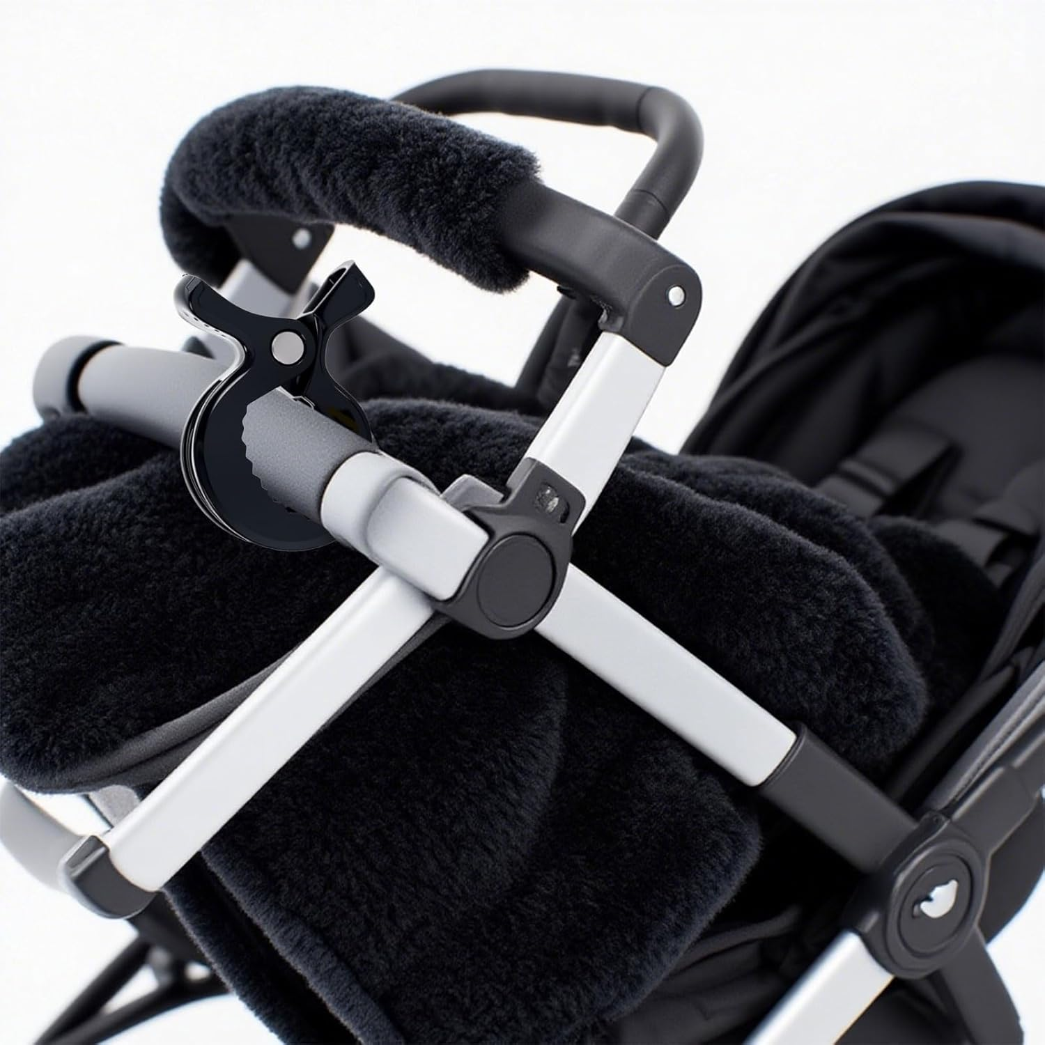 6 Pcs Pram Clips, Multi-Purpose Pram Hooks, Pram Accessories, Special Hook for Strollers, Baby Stroller Clip, Used for Hanging Shopping Handbags and Diaper Bags to Prevent Them from Falling image number 1