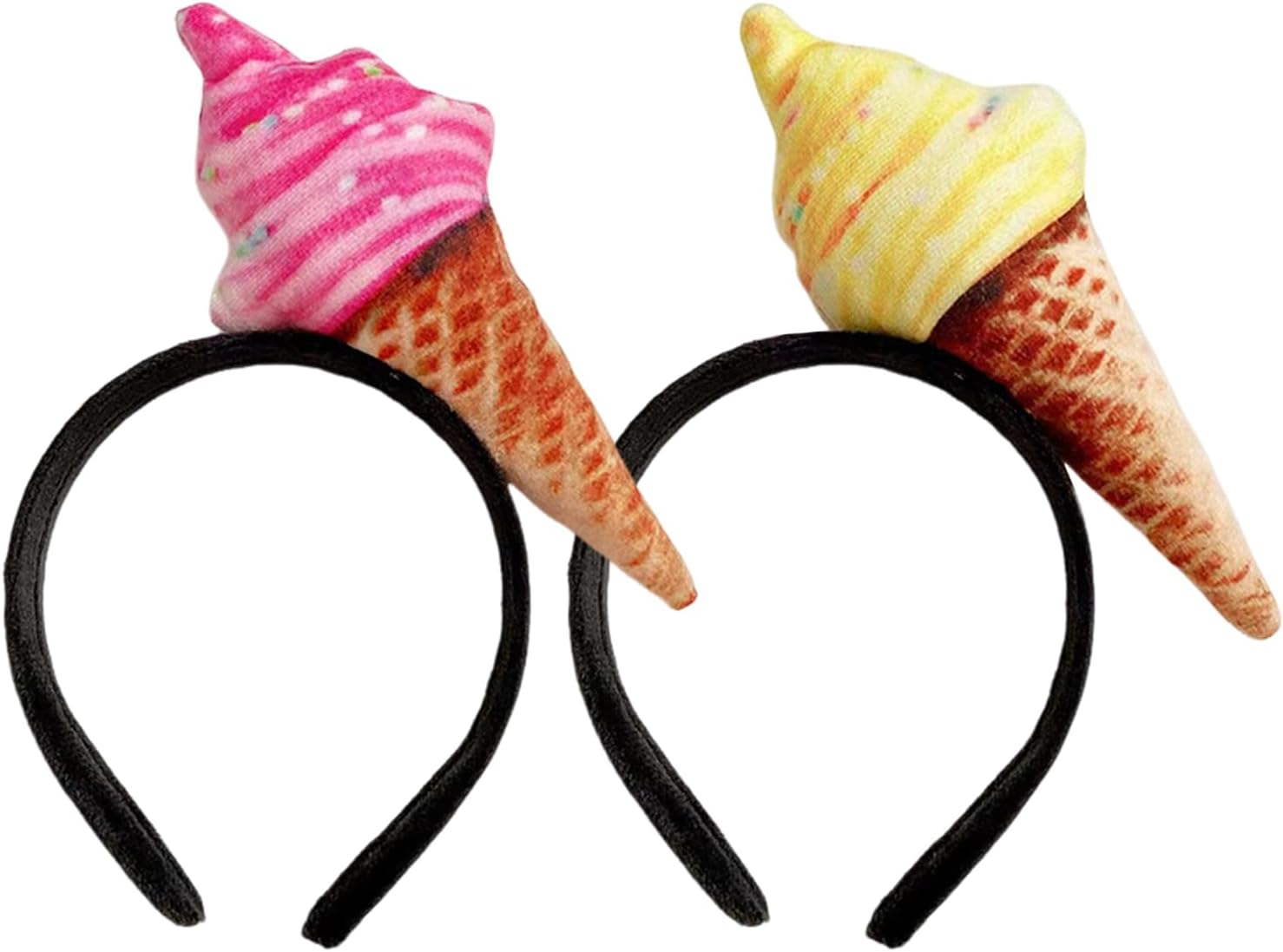 2 X Cone Headbands, Creative and Funny Hair Accessories, Cute Headbands, Accessories for Clothing Party, Hairstyle Decorations. image number 1