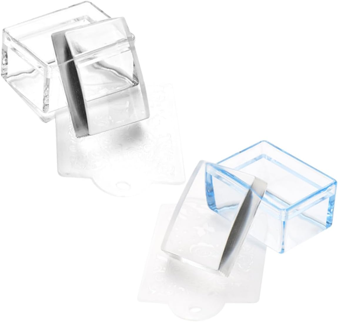 NOLITOY Professional Nail Stamper Pcs Plastic Manicure Square Stampers Diy Nail Art Enhancer image number 1