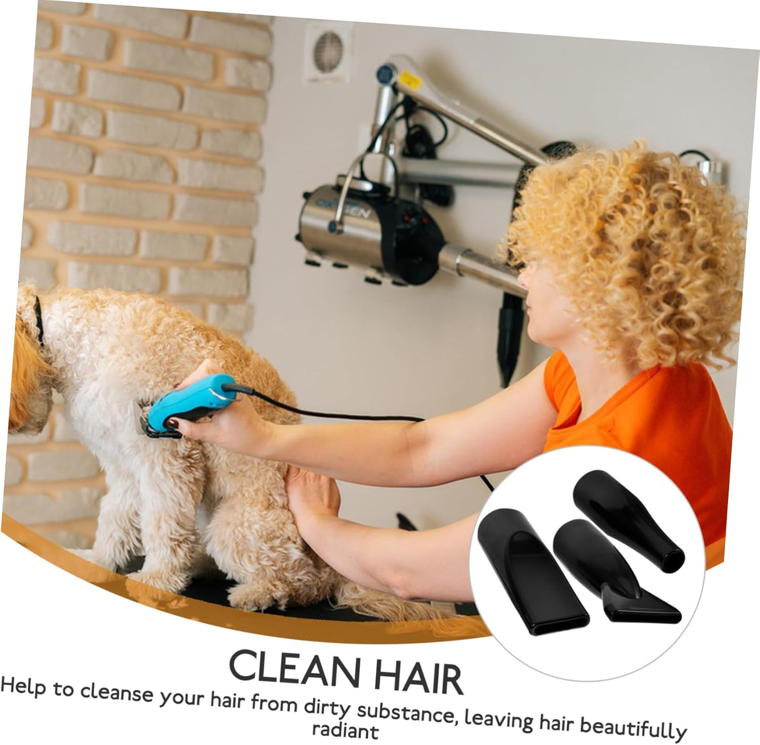 MERRYHAPY 3Pcs Blow Dry Attachment Nozzle for Hair Dryer Blow Dry Nozzle for Hair Styling image number 5