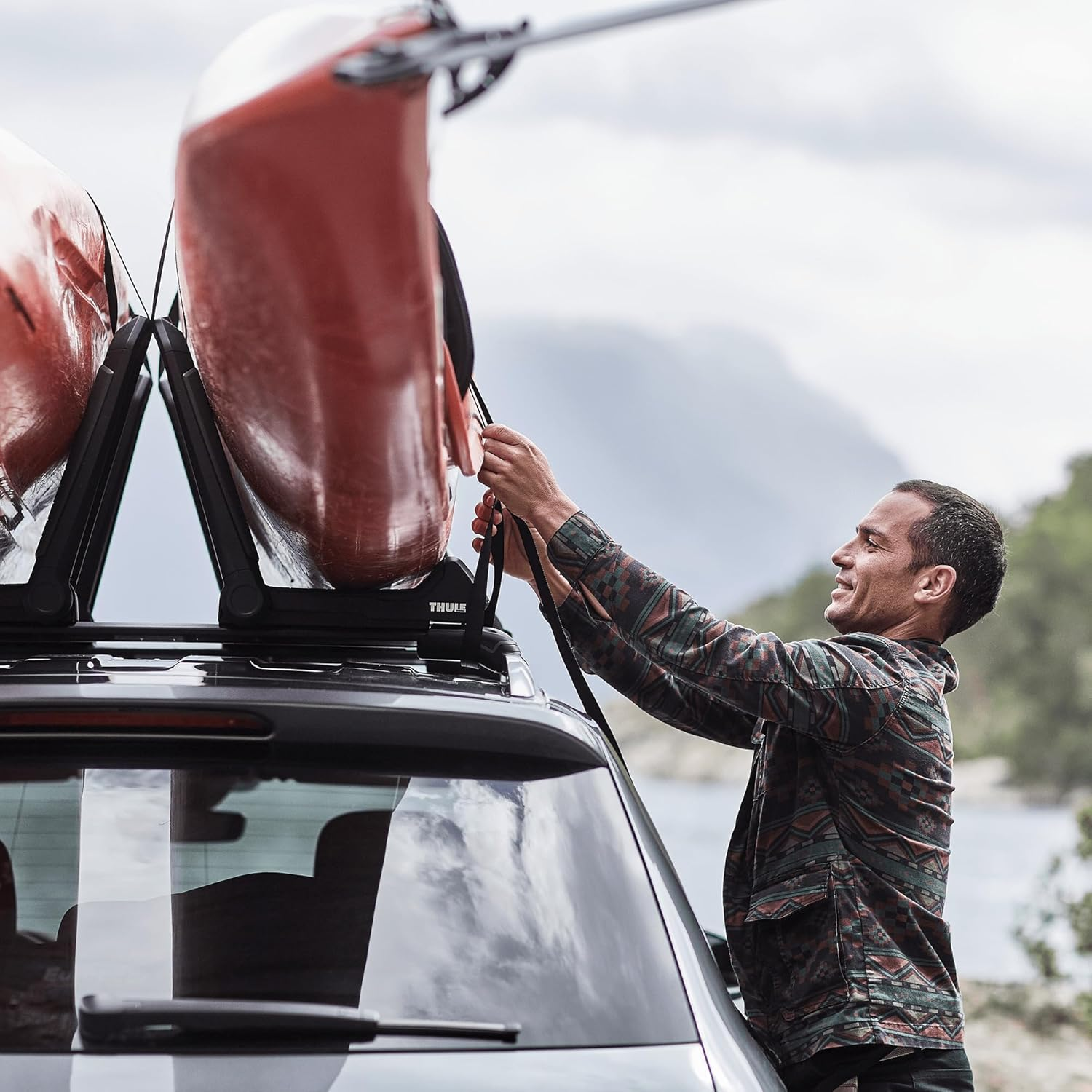 Thule 849000 Hull-A-Port Aero Kayak Carrier, Black image number 5