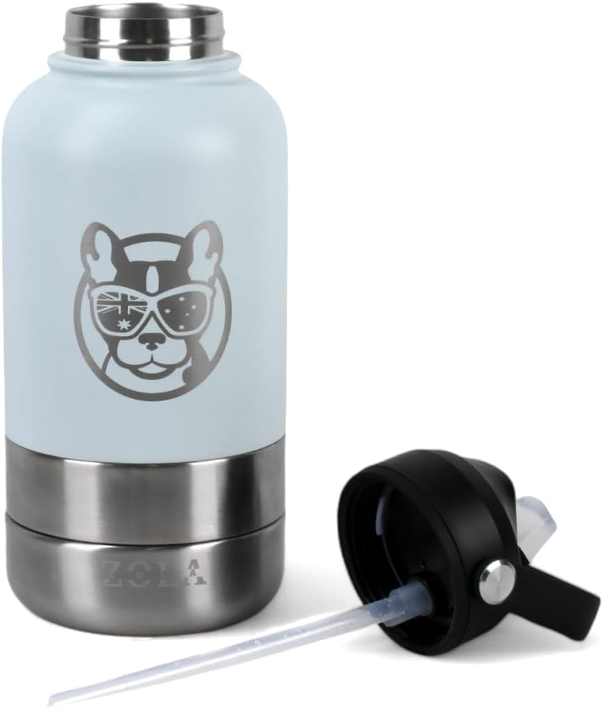 Snackspout - 3-In-1 Water Bottle for Dogs & Humans &ndash; Portable & Leak-Proof Dog Travel Water Bottle with Built-In Bowl & Snack Compartment &ndash; Bpa-Free, Insulated & Eco-Friendly image number 3