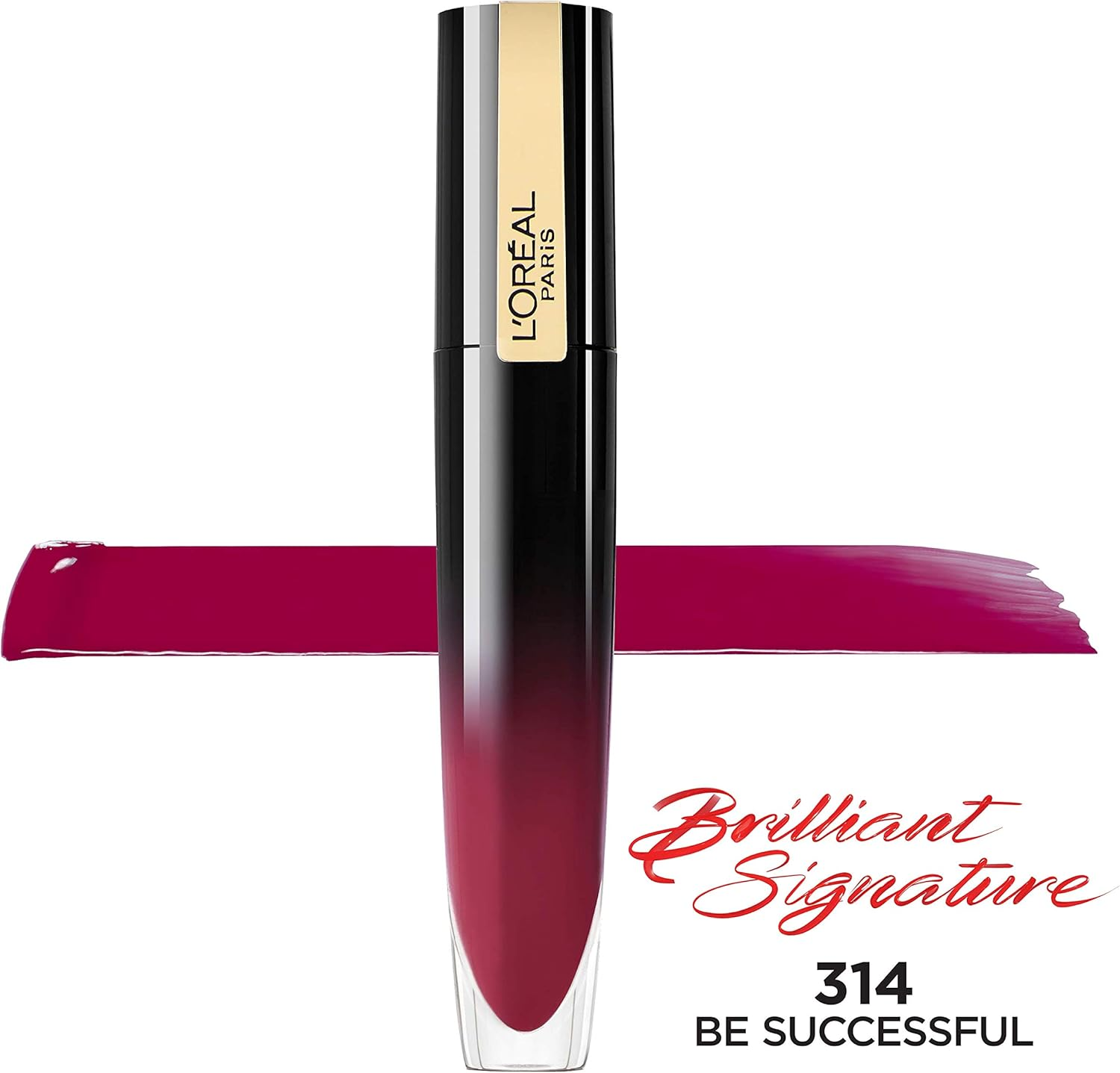 L'Oreal Paris Brilliant Signature Shiny Lip Stain Lipstick, Be Successful 0.21 Fl Oz. image number 5