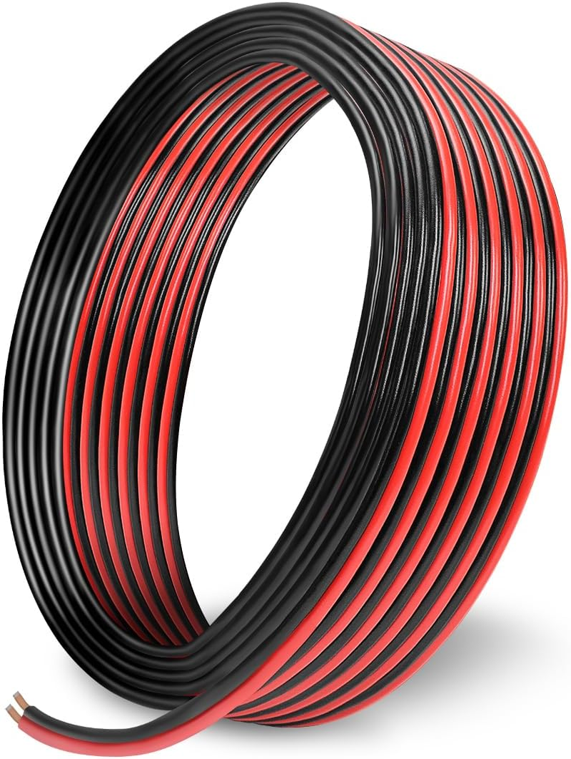UCINNOVATE Electrical Wire CCA Copper Wire 2 Conductor, 12 AWG Wire 100FT (Red 50FT+ Black 50FT) Low Voltage Automotive Wire Speaker Wire 12 Gauge 12V/24V DC Red and Black Wire PVC Car Battery Wire image number 3