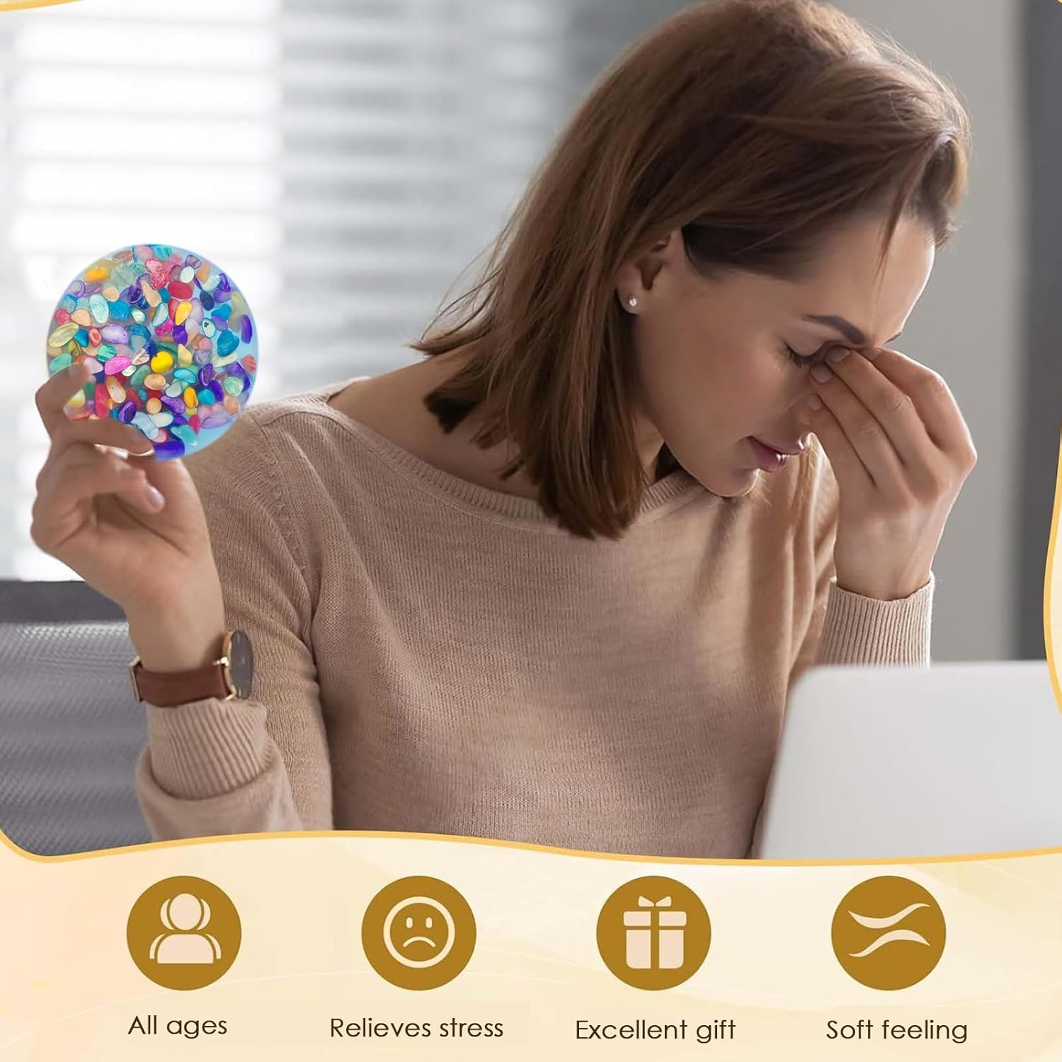 Picky Pad Sensory, Skin Picking Fidget Toys, Picky Pad, Picky Pad Kit, Remeltable Picky Pad, Picky Pad Kit for Adult, Picky Pad Kit with 2 Tipped Tweezers (Round) image number 5