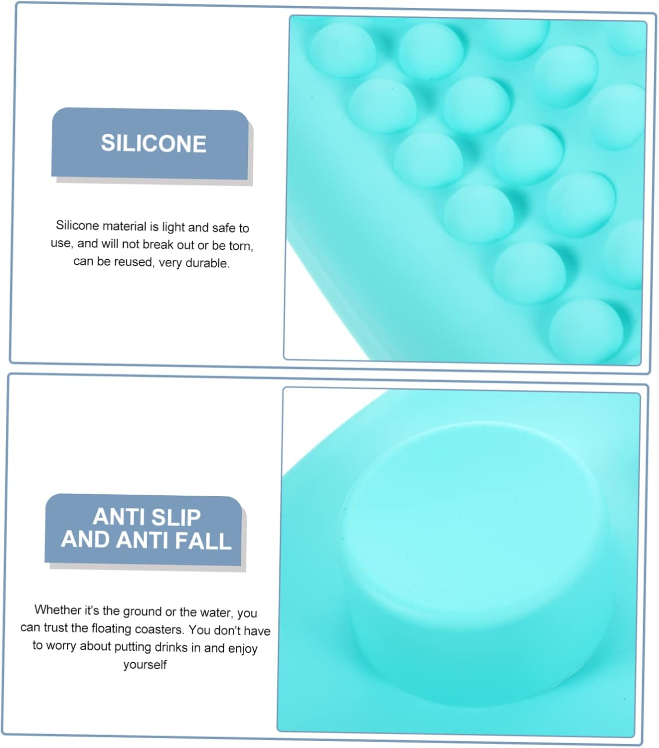 Water Floating Pads Inflatable Drink Holder for Boys and Girls Pool Drink Float Cup Holders for Swimming and Outdoor Fun - Black image number 5