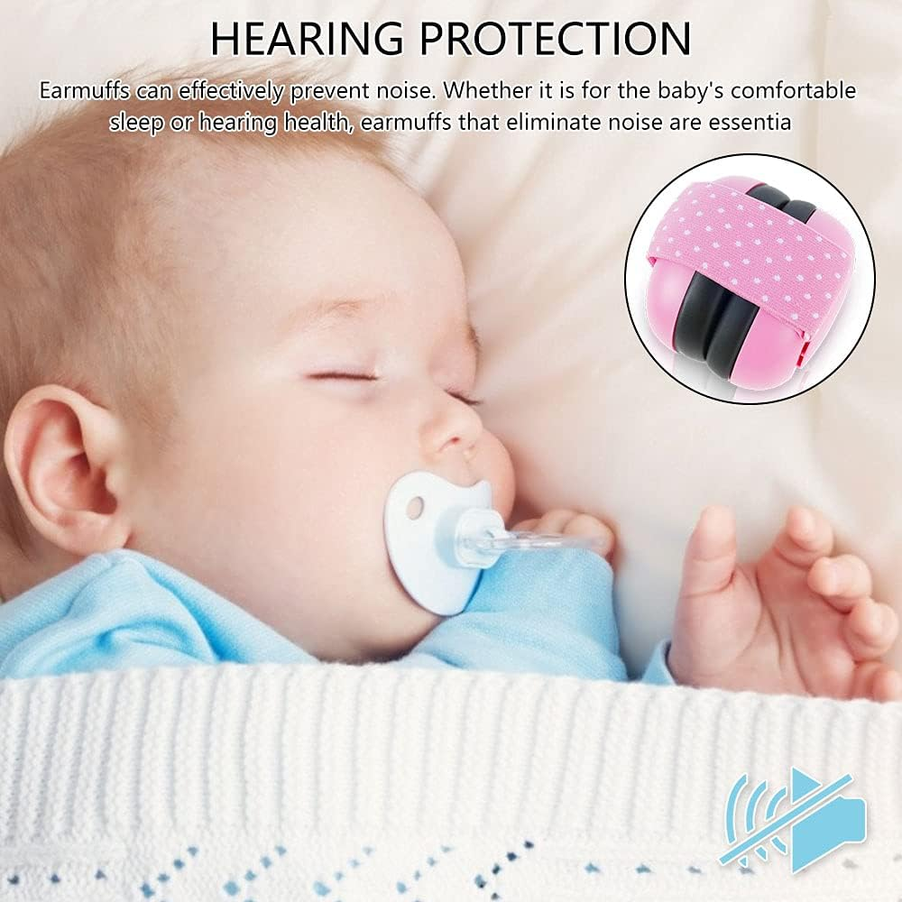 Muffy Baby Ear Muffs Baby Ear Protection Noise Cancelling Headphones Elastic Adjustable Baby Earmuffs for Toddlers - Blue image number 7