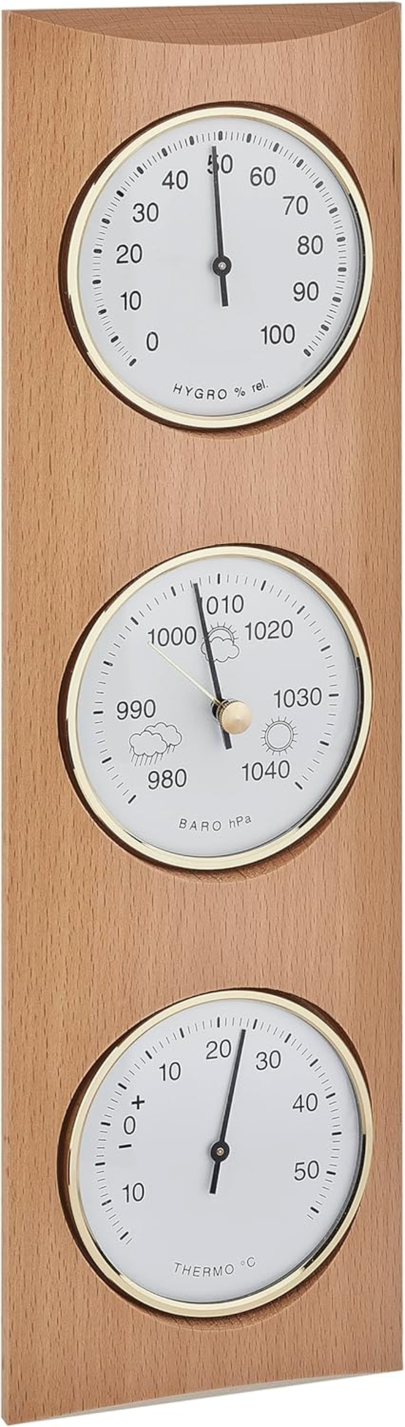 TFA Domatic 20.1028.05 Weather Station Wooden Beech Natural