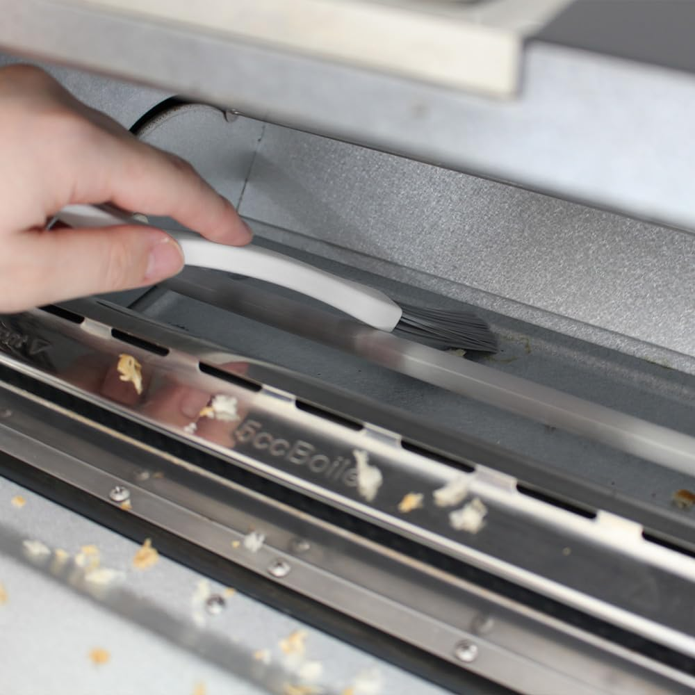 Azma Sm@Rt684 Toaster Oven Brush, Magnetic Storage for Refrigerator Walls and Toasters, Stovetop, Dustpan Catcher, Cleaning, Bread Crumbs