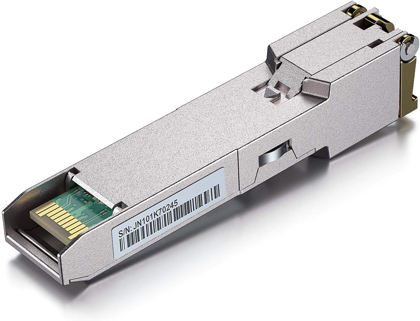 SFP to RJ45 Copper Module - 1000BASE-T Mini-Gbic Gigabit Transceiver for Netgear AGM734-10000S, Meraki MA-SFP-1GB-TX, Ubiquiti UF-RJ45-1G, D-Link, Supermicro, Tp-Link, Broadcom up to 100M image number 3