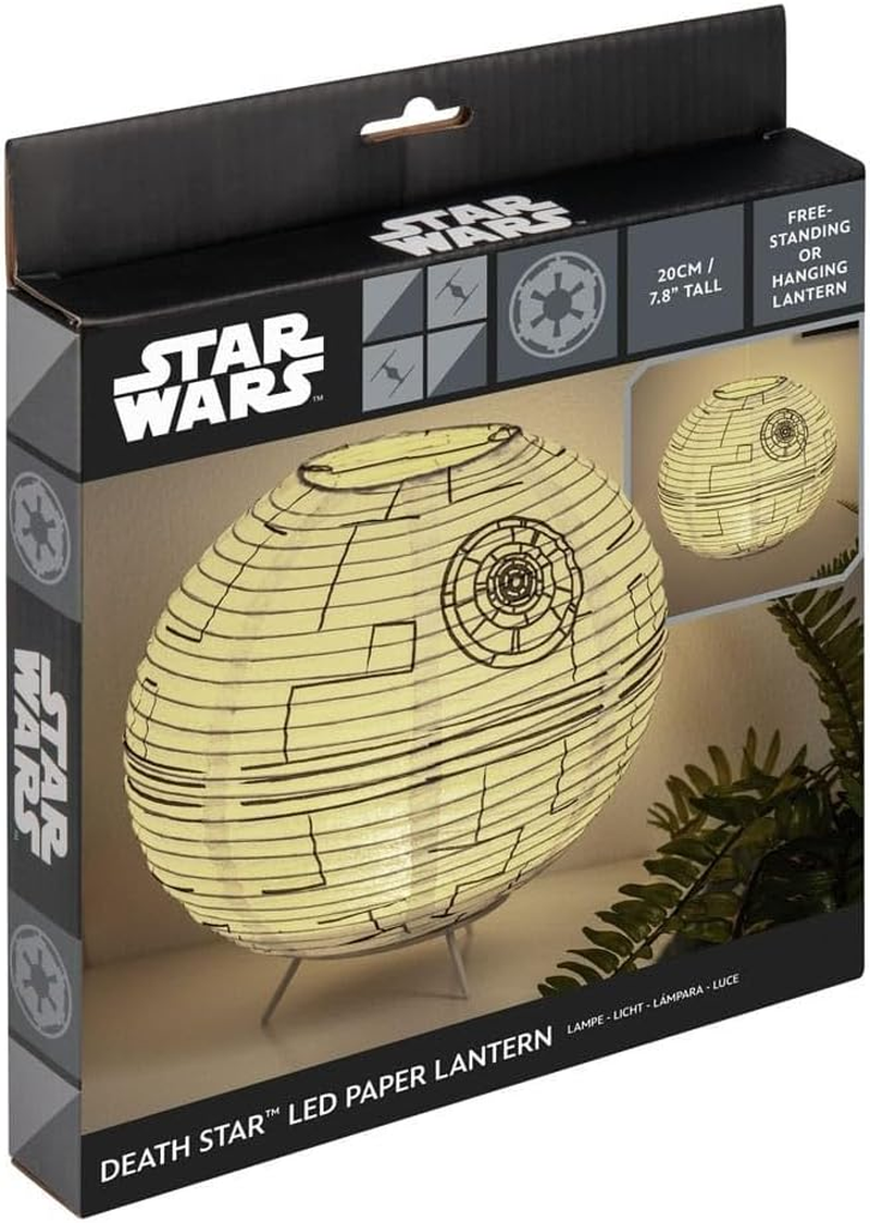 Star Wars Death Star Lantern Desk Lamp - Officially Licensed Disney Merchandise Light Decor and Gifts for Men and Lucas Film Fans Paladone image number 2