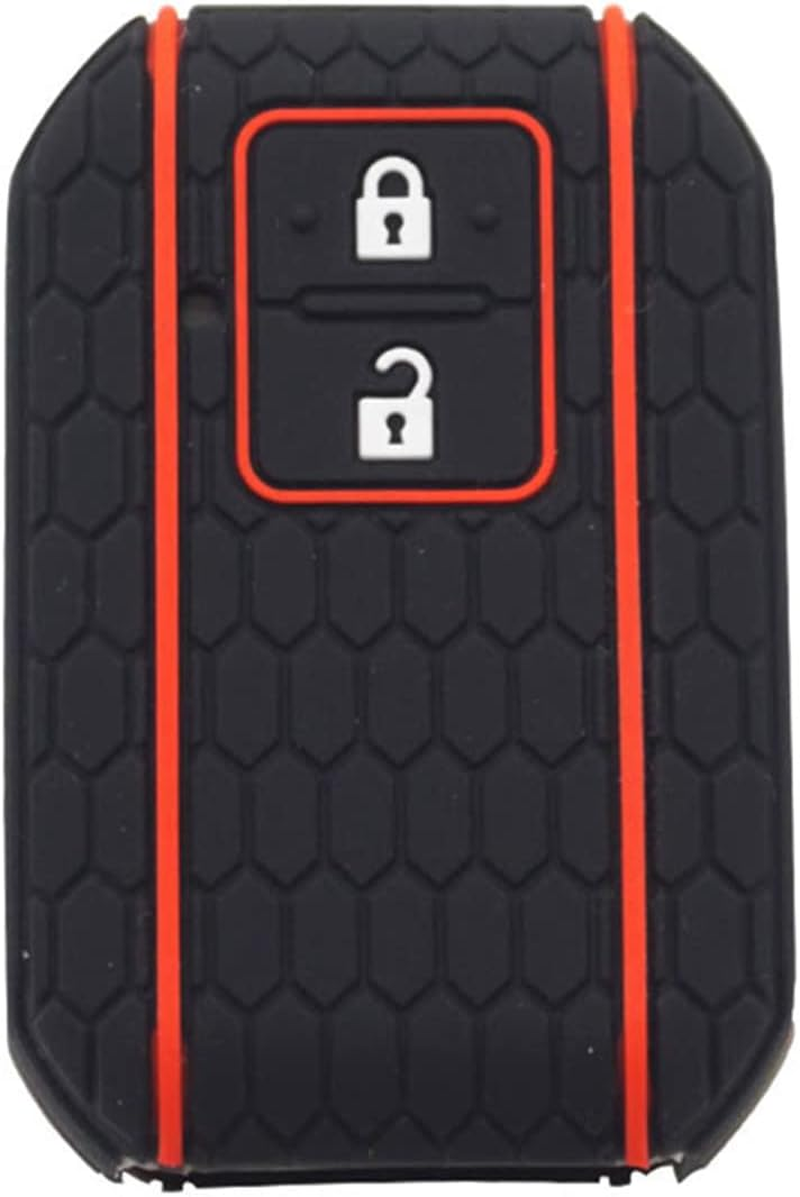 OTMIK Silicone Car Key Cover Case Compatible with Suzuki New Swift Wagon R Monopoly Ignis XL7 Soft Key Shell (Balck 2 Buttons) image number 5