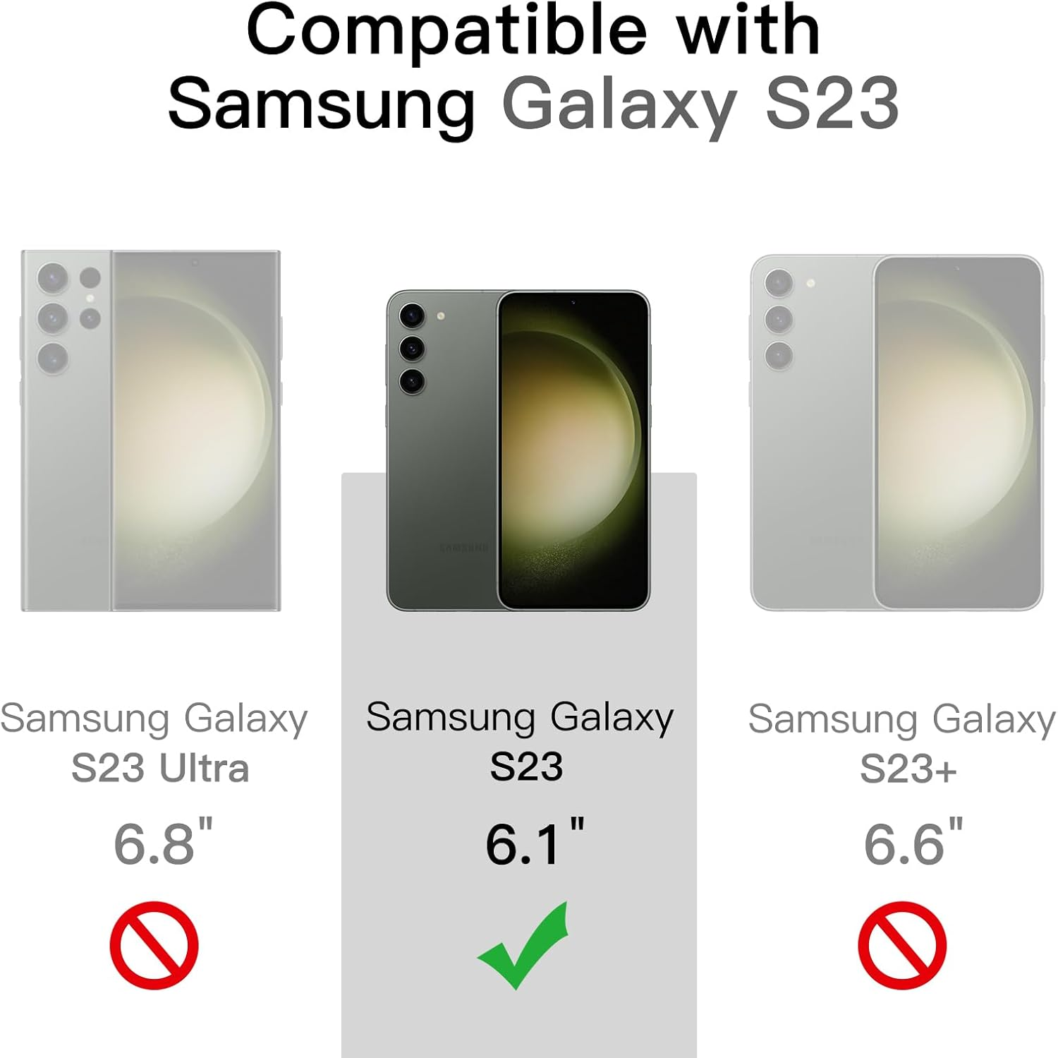 Jetech Magnetic Case for Samsung Galaxy S23 5G 6.1-Inch, Compatible with Magsafe, Translucent Matte Back Shockproof Phone Cover (Midnight Green) image number 5