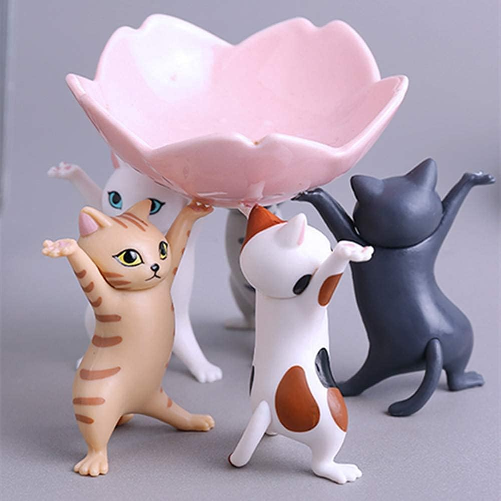 Igone Dancing Cats Pen Holder,Cat Lover Gifts,Creative the Coffin Dancers for Desk or Home Decoration Ornaments Small Item Storage Cute Working Cats 5PCS image number 4