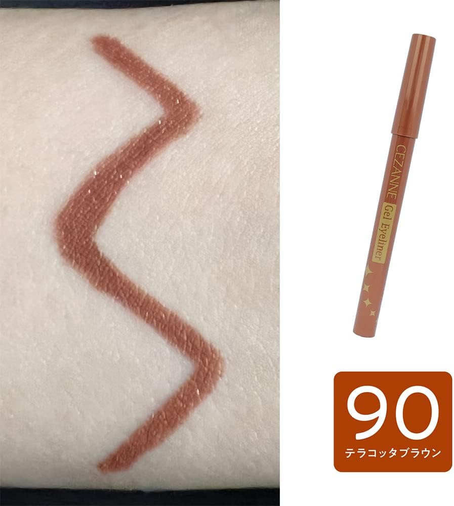 Cezanne Gel Eyeliner 90 Terracotta Brown 0.1G Waterproof image number 2