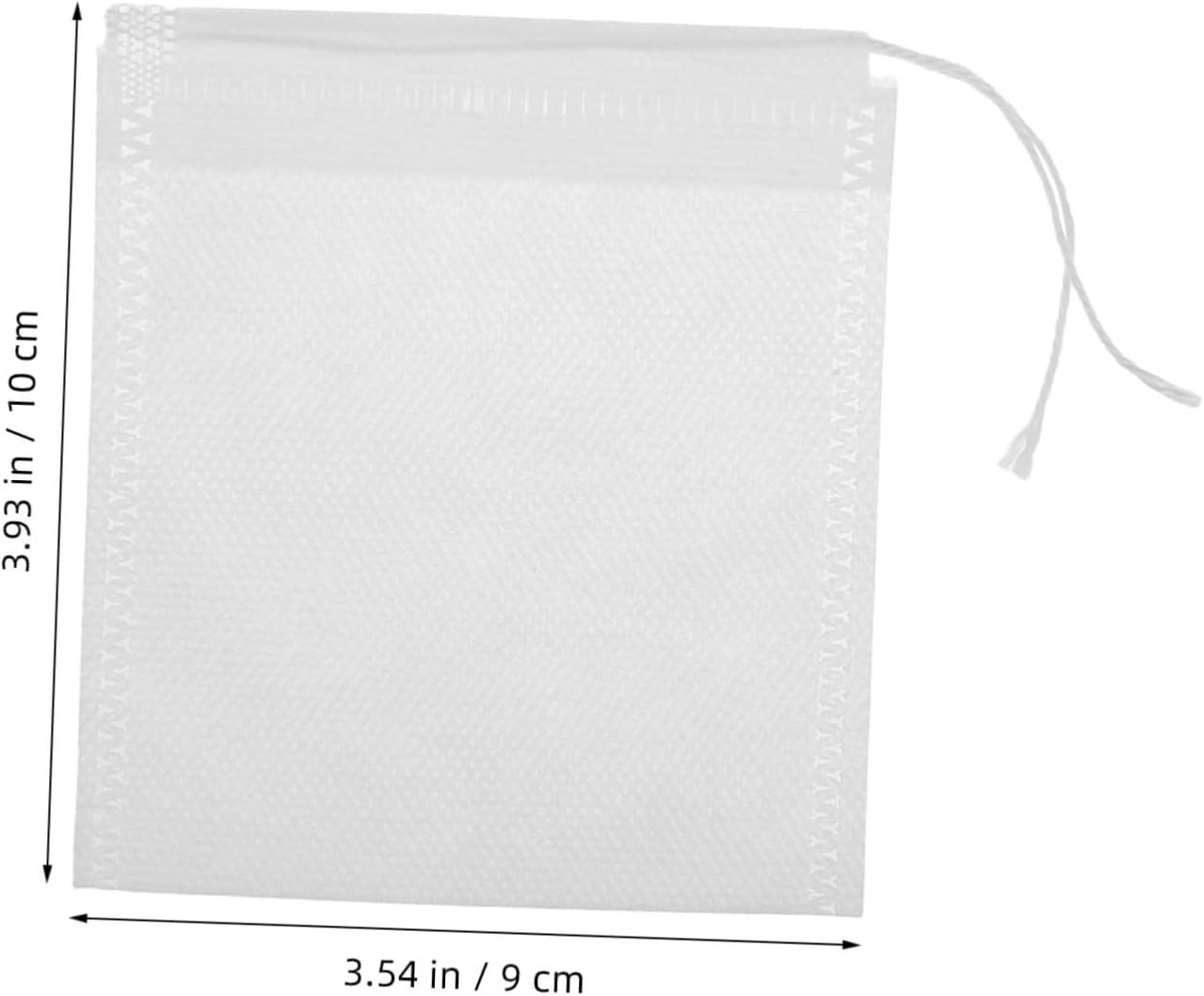 Healeved 100Pcs Reusable Tea Bath Bag Drawstring Infuser Loose Leaf Filter Pouches for Spa Bathing and Cooking image number 4