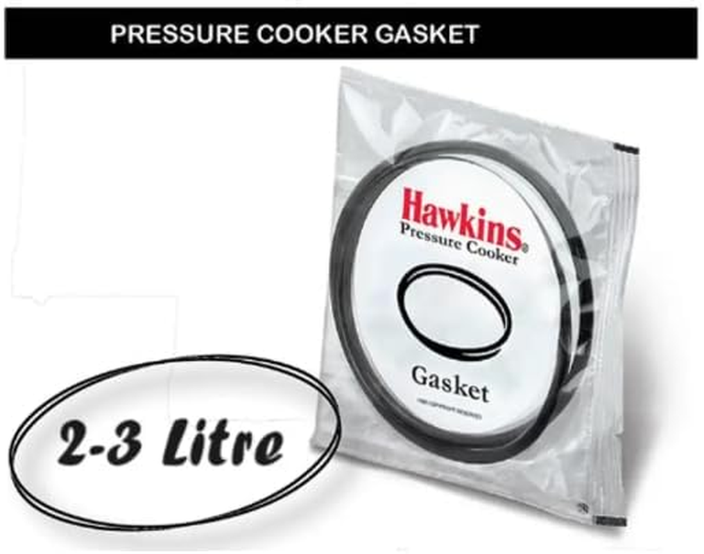 Hawkins Rubber Gasket Sealing Ring for 2&ndash;4 L Pressure Cookers (Black) &ndash; Set of 2, Baby Gaskets