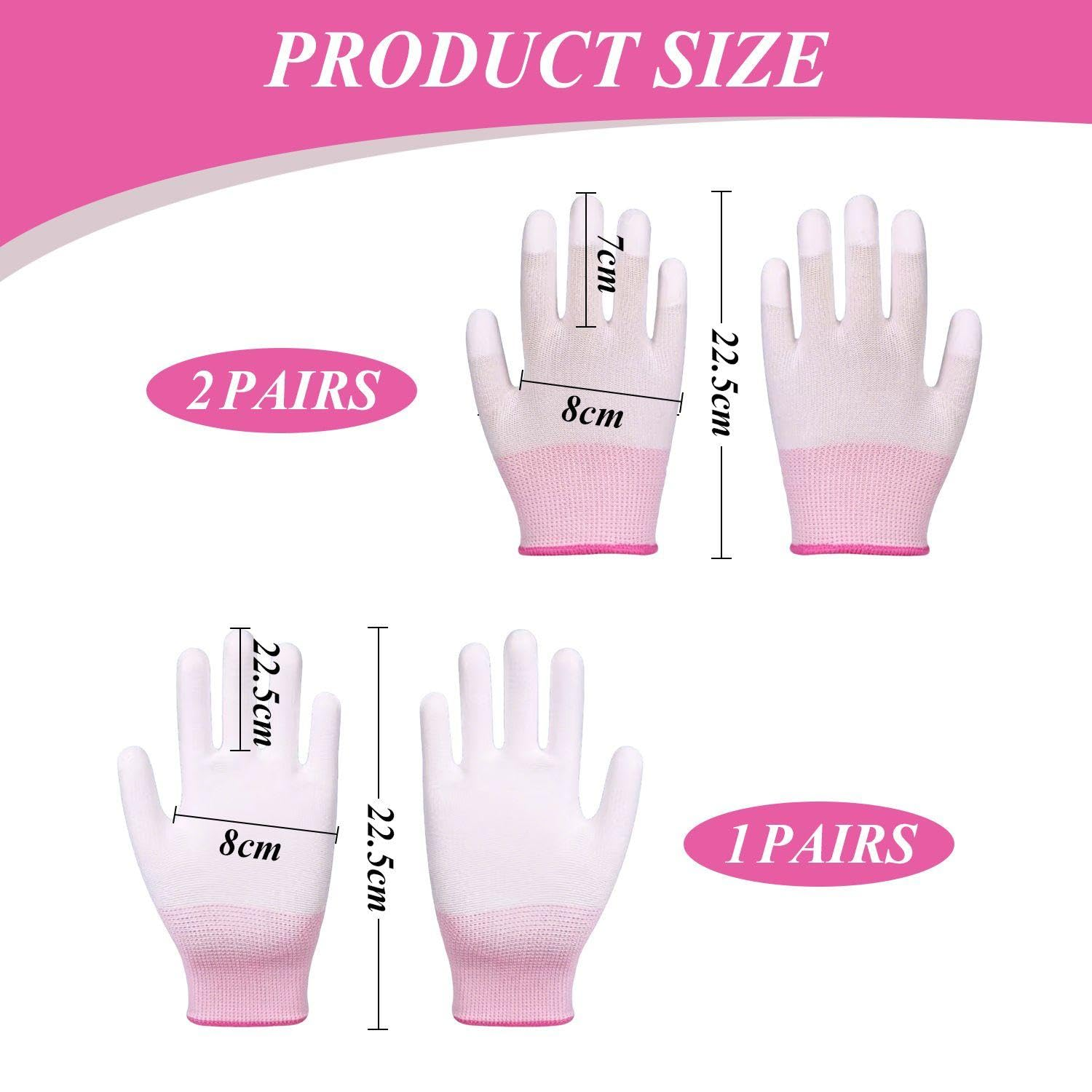 3 Pieces Curly Hair Gloves, Heat Resistant Gloves, Hairdressing Salon Tools, Non Slip Gloves image number 3