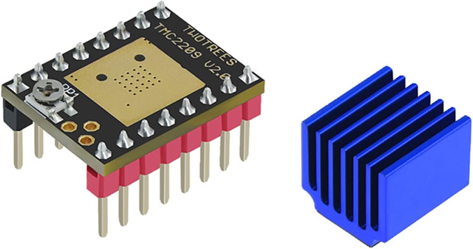 Dohocall TMC2209 V2.0 Stepper Motor Driver with Heatsink for 3D Printer 256 Micro Steps 2.5A - SKR1.3 1.4 for Robin-Nano image number 2