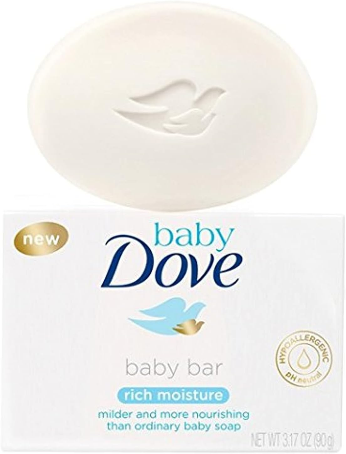 Dove Baby Bar Rich Moisture, 3.17 Ounce image number 2