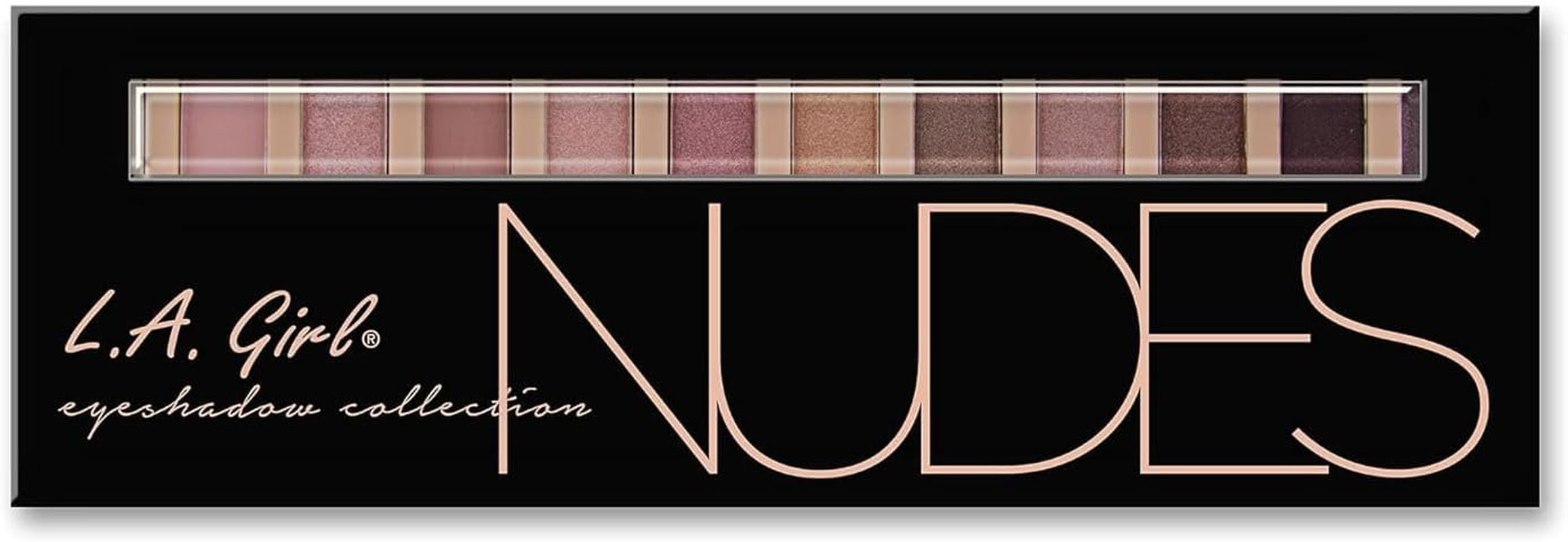 L.A. Girl Beauty Brick Eyeshadow, Nudes, 0.42 Ounce, Powder image number 4