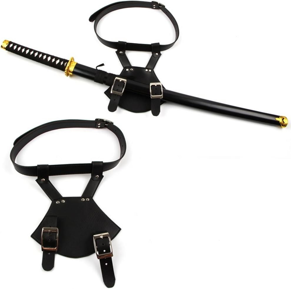 Sword Bag Sword Carry Case Back Strap Waistband for Ninja Hero Cosplay Anime Costume