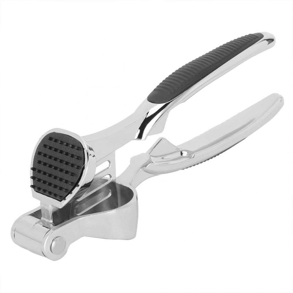 Garlic Grinder Press, Zinc Alloy Garlic Chopper Crusher Garlic Mincer Ginger Kitchen Gadget Garlic Presser
