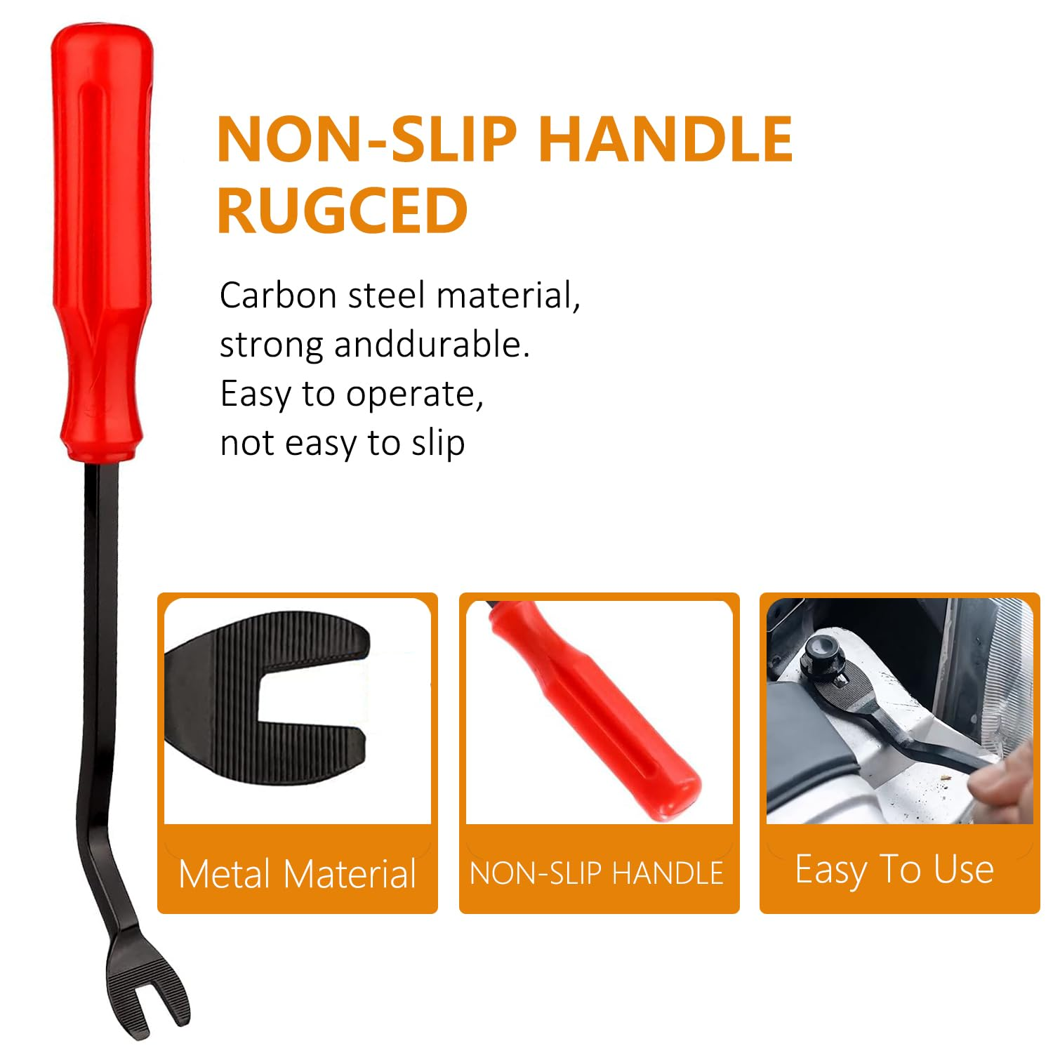 102PCS Retainer Clips Push Type Fasteners 6.3Mm 8Mm 9Mm 10Mm - Expansion Screws Replacement Kit with Remover Tool Bumper Push Rivet Clips image number 5