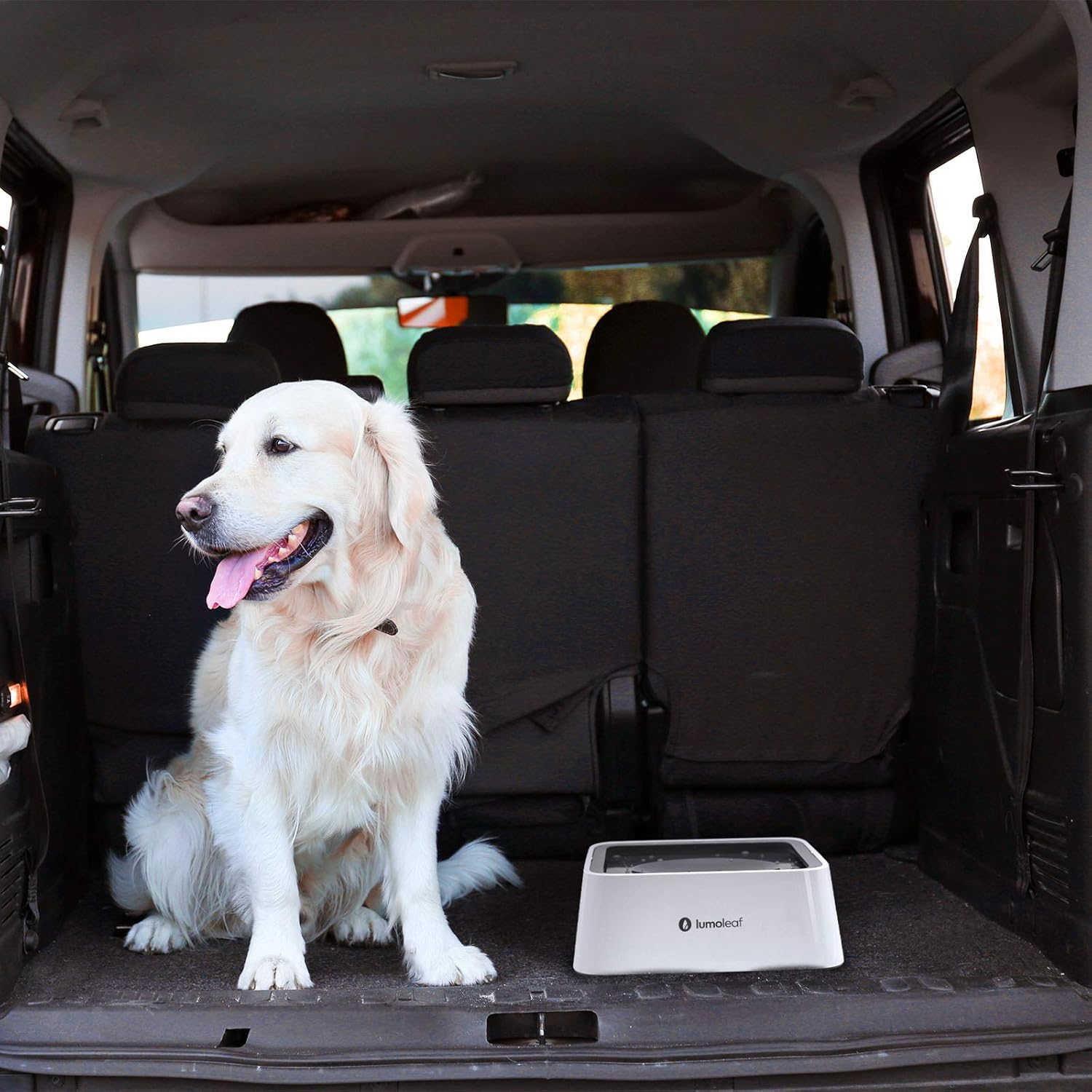 Lumoleaf No Spill Water Bowl for Dogs with Filter, 70Oz/2L, Slow Feeder for Messy Drinkers, Drip-Free & Splash-Proof Design (Grey, 70 Fl Oz) (Grey 70 Fl Oz) image number 1