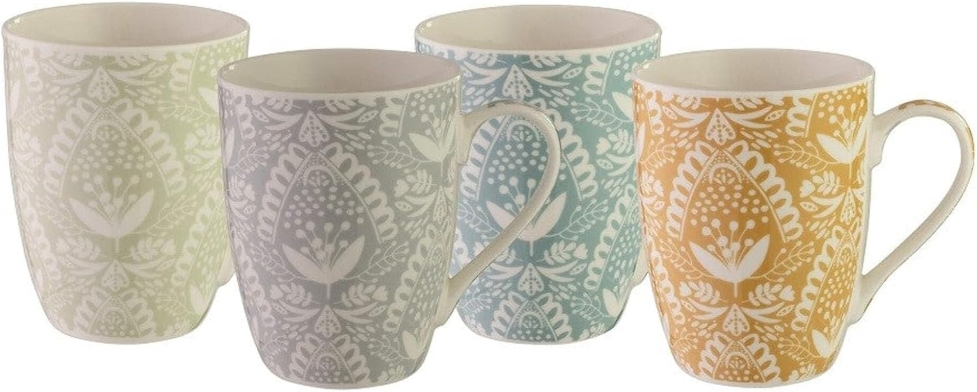 Bundanoon Mug Company Coupe Lace Bone China Mug, 355Ml, Lace, 43002