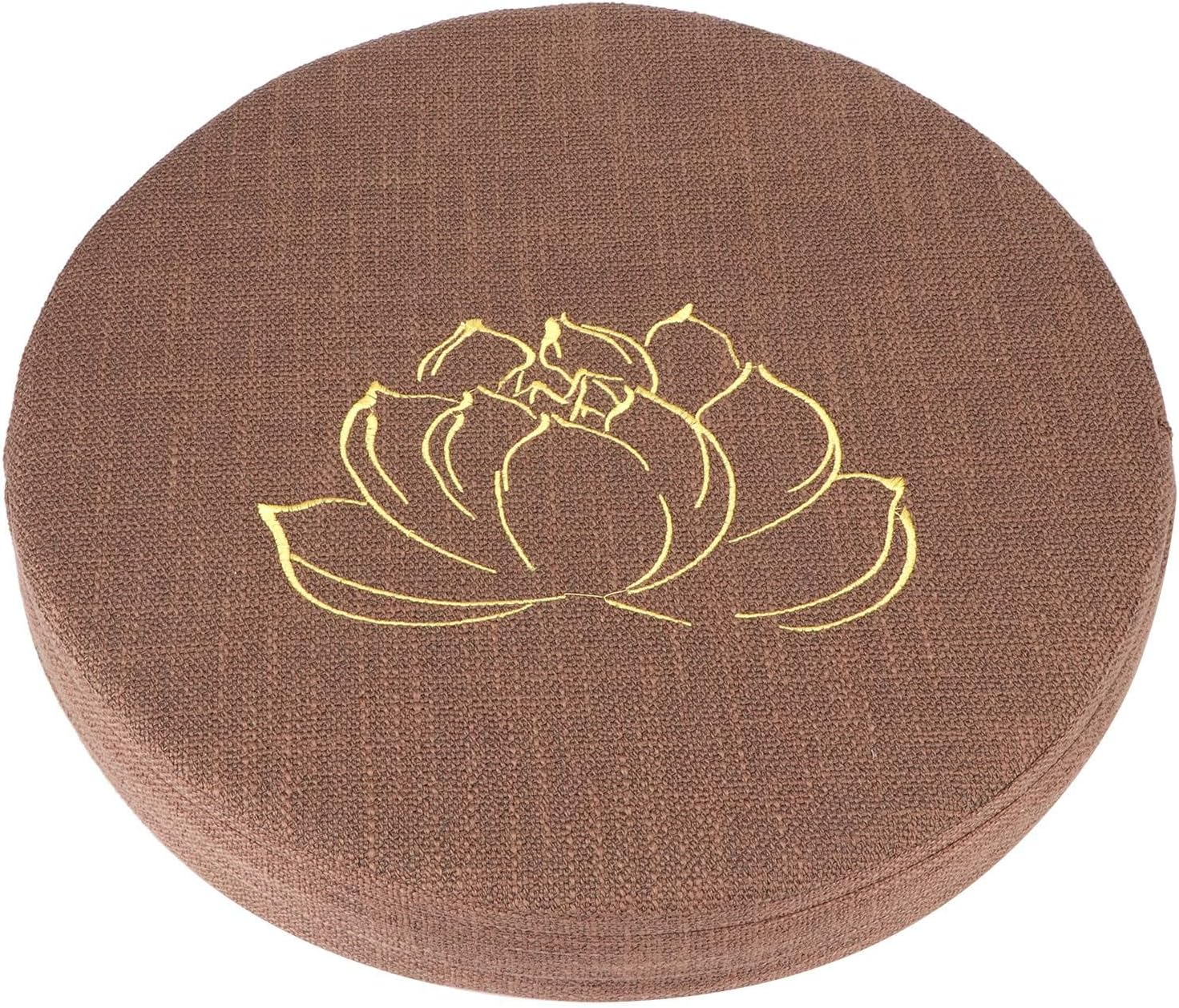 Outdoor round Floor Cushions for Sitting, Meditation, Yoga, Living Room, Sofa, Balcony (Coffee)