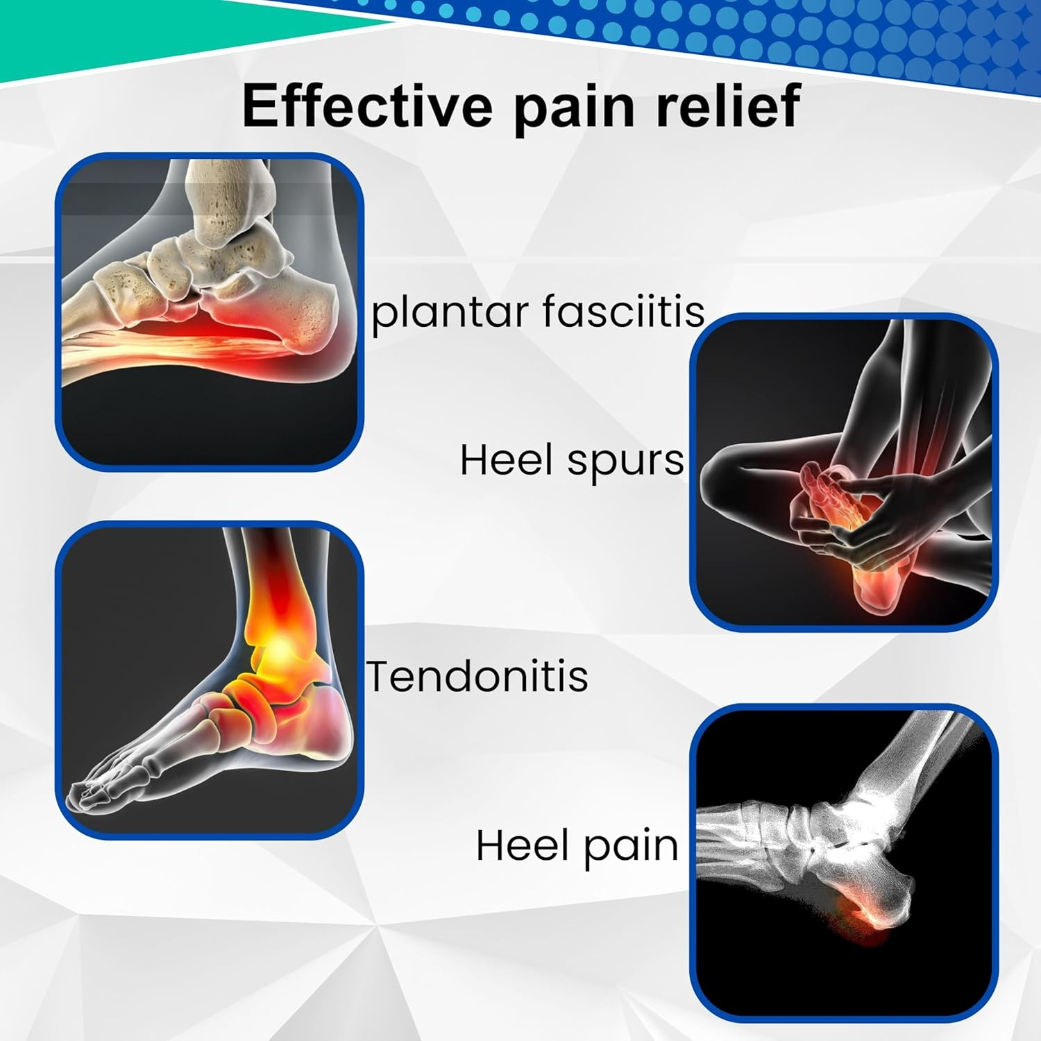 Wonder Care Gel Heel Cushion for Heel Pain Relief Women and Men | Silicone Heel Pad | Plantar Fascitis Inserts Heel Spur Pads| Achillies Heel Support| Cushion Heel Inserts | Small & Large, Pair 1 & 2 image number 5