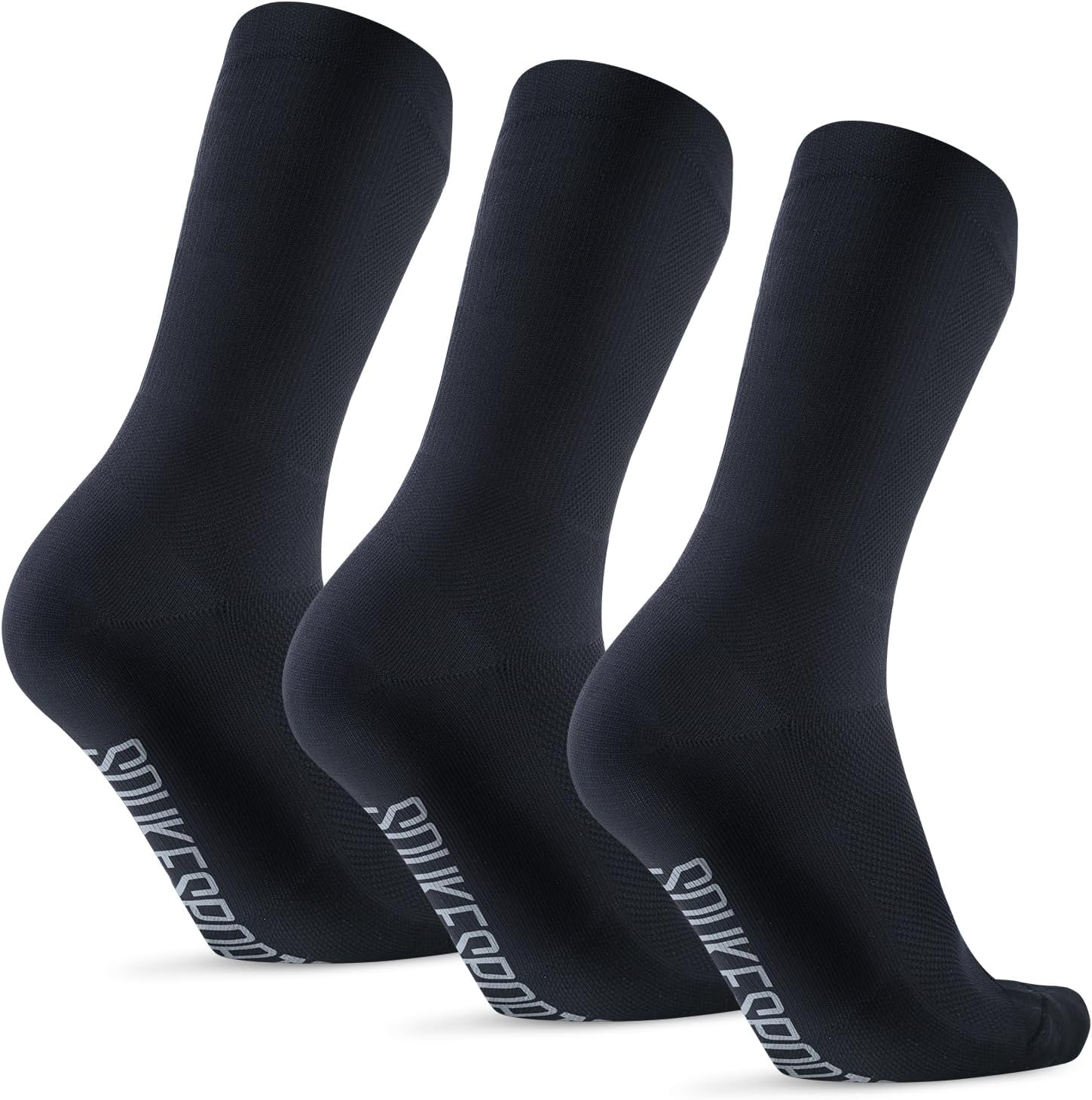 Cycling Crew Socks 1-Pack Bicycle Bike Socks Breathable Cushion Running for Men & Women One Size