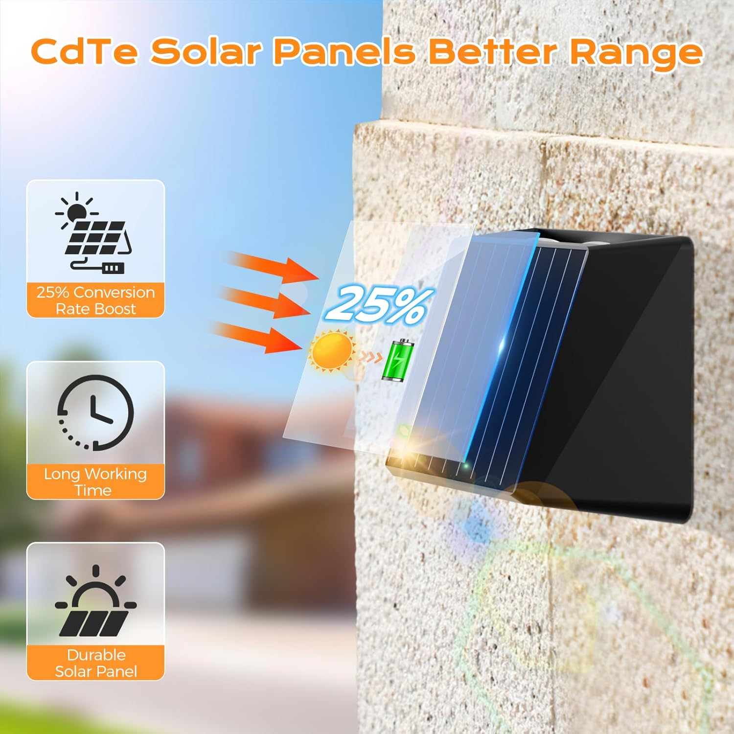 Quntis up down Solar Wall Light Outdoor, 4 Pack Solar Fence Lights Warm White & 13 RGB Modes IP65 Waterproof Front Door outside Lights for Garden Porch Deck Stair Post Yard Backyard Pathway