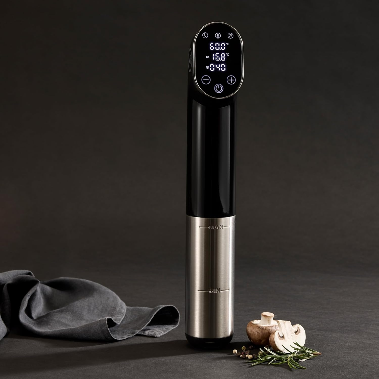 MASTERPRO Digital Sous Vide Precision Cooker Silver & Black 5.4X9.4X33.8Cm - Immersion Circulator for Precise Temperature Control image number 5