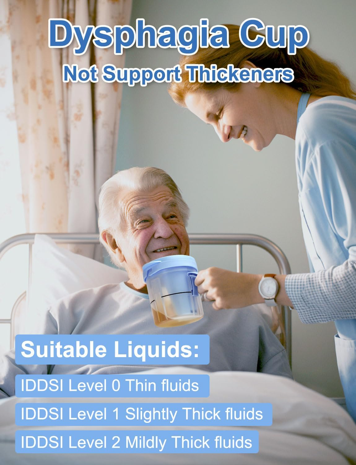 Dysphagia Cups for Adults 5Cc 10Cc 15Cc, Limited Slow Flow Dysphagia Regulating Drinking Cup for Elderly People with Swallowing Disorders, Prevent Choking and Aspiration image number 3